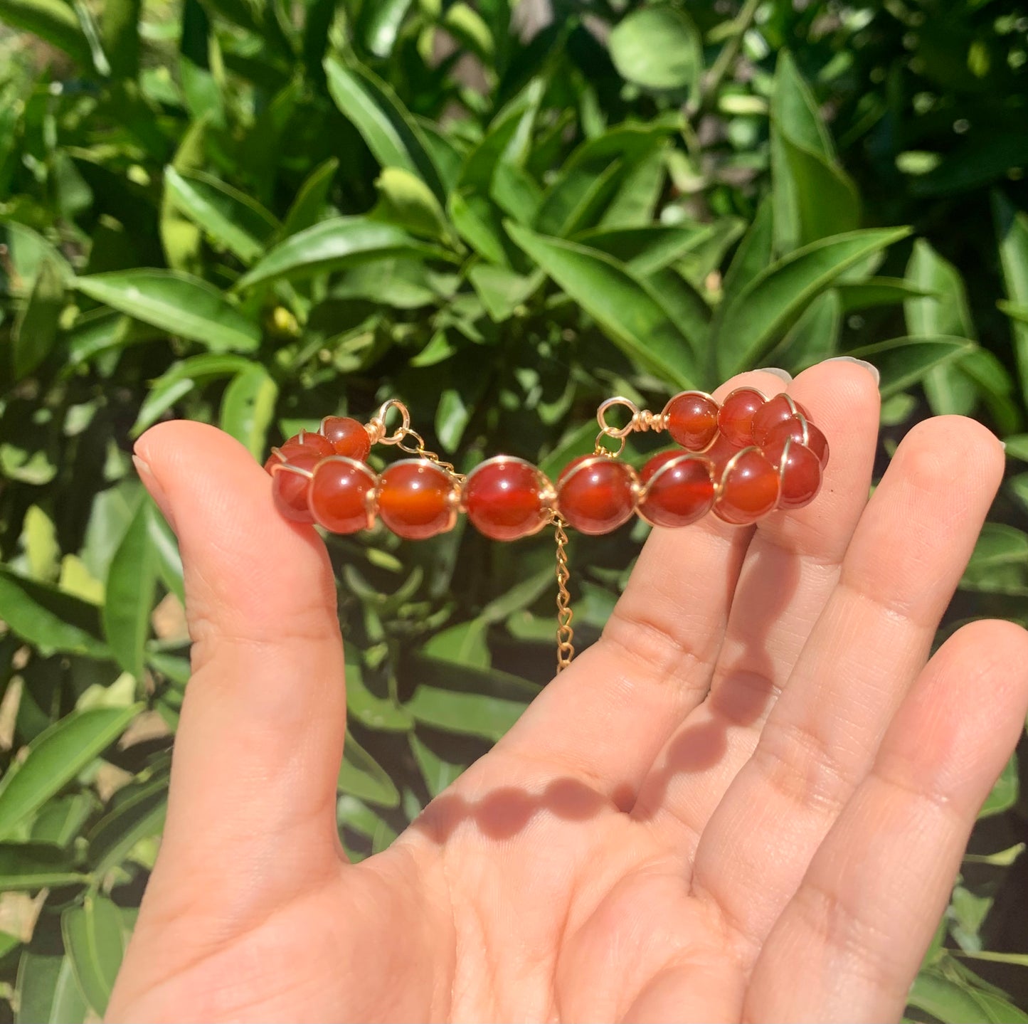 Carnelian Diosa Bracelet (Gold)